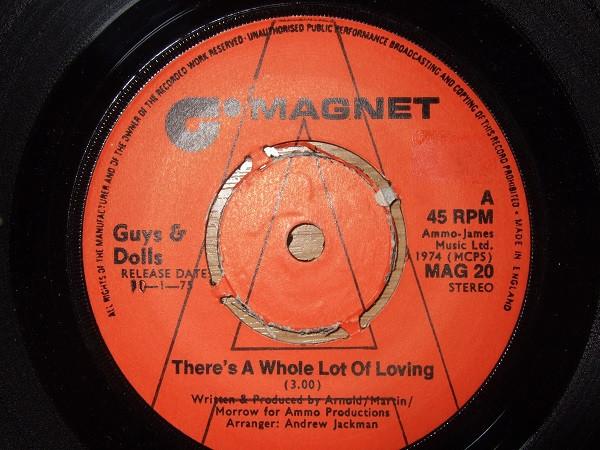 7inch Record GUYS N DOLLS - There s A Whole Lot Of Loving MAG20PROMO Magnet 1975 UK Pop Used
7inch Record GUYS N DOLLS - There s A Whole Lot Of Loving MAG20PROMO Magnet 1975 UK Pop Used