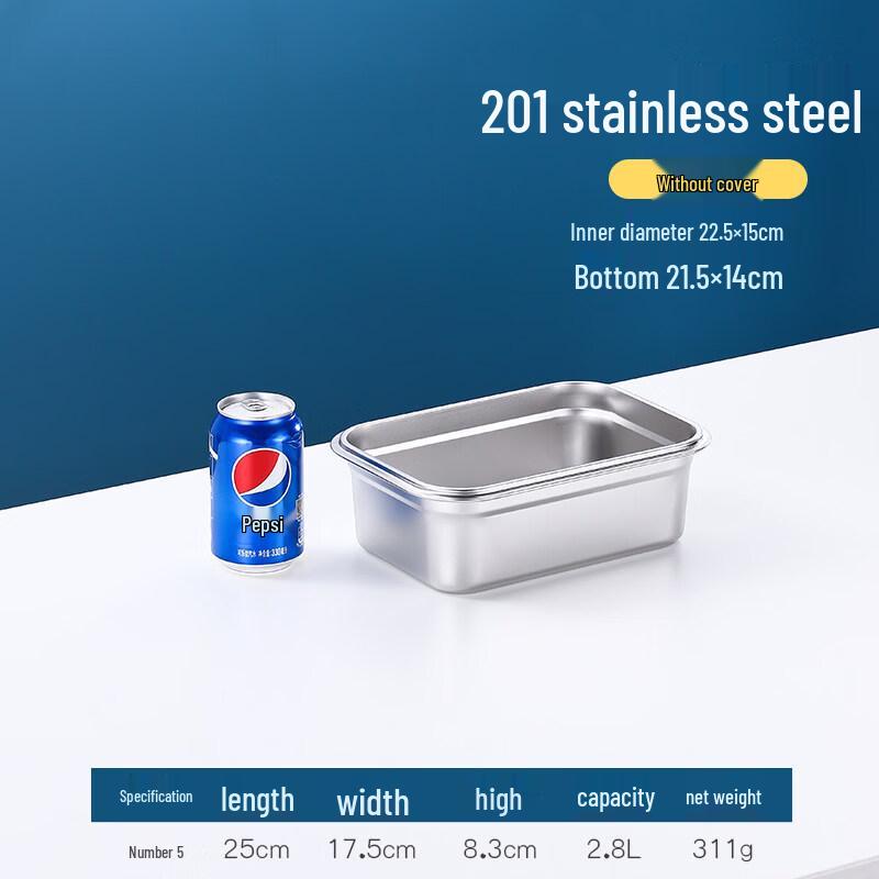 TianyaJing Stainless Steel Rectangular Food Storage Container
TianyaJing Stainless Steel Rectangular Food Storage Container