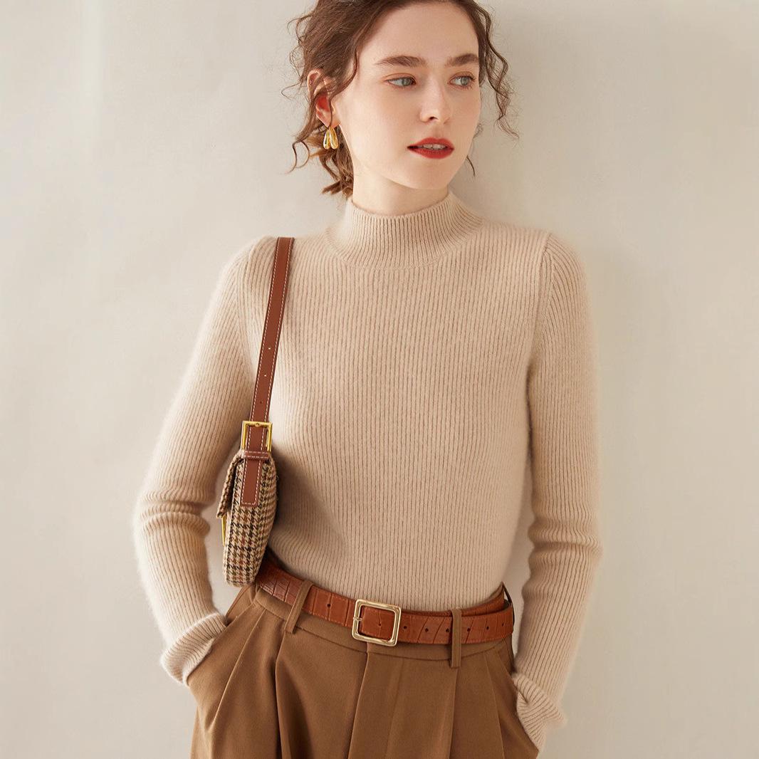 Women s Slim Fit Cashmere Sweater: Thick Semi-High Neck, 100% Pure Cashmere, Warm Inner Layer, Perfect for Autumn & Winter. Small
Women s Slim Fit Cashmere Sweater: Thick Semi-High Neck, 100% Pure Cashmere, Warm Inner Layer, Perfect for Autumn & Winter. Small