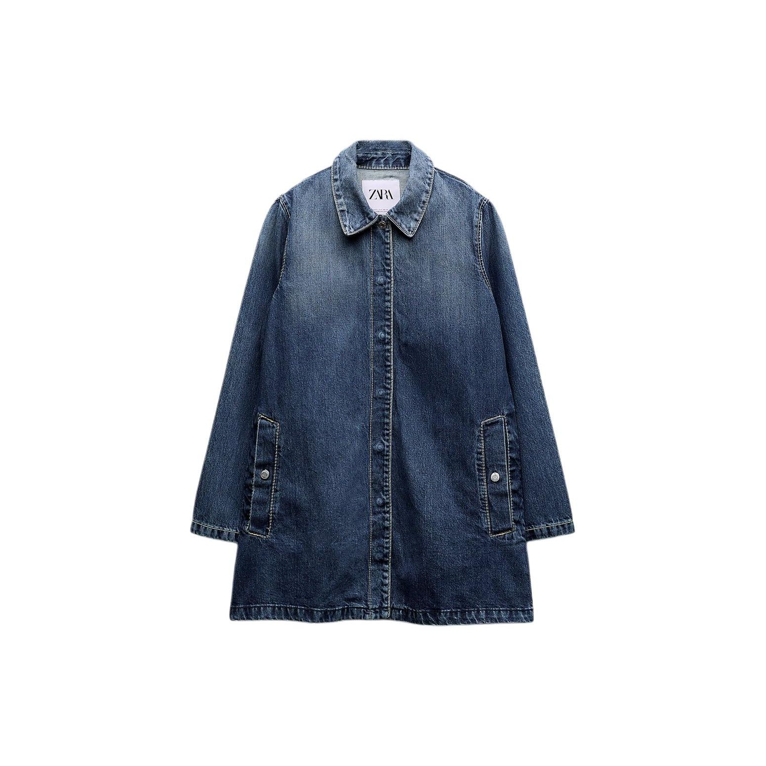 Zara Однотонный однобортный джинсовый тренчкот куртка женская куртка синяя 5520072-401 XS
Zara Однотонный однобортный джинсовый тренчкот куртка женская куртка синяя 5520072-401 XS