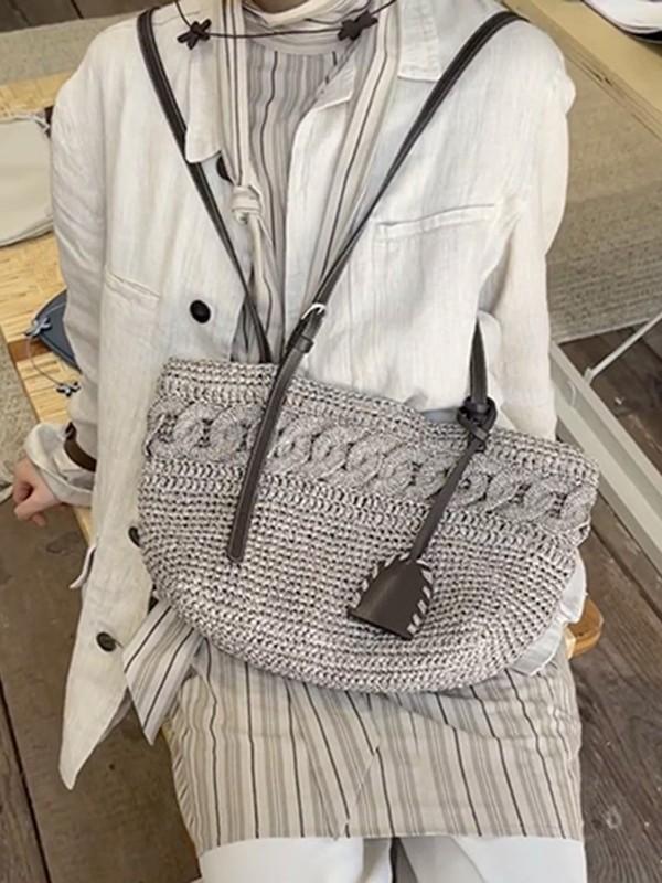 Summer Fashion Straw Woven Shoulder Bags Leisure Underarm Shoulder Bags Women Large Capacity Boho Tote Handbag серый
Summer Fashion Straw Woven Shoulder Bags Leisure Underarm Shoulder Bags Women Large Capacity Boho Tote Handbag серый