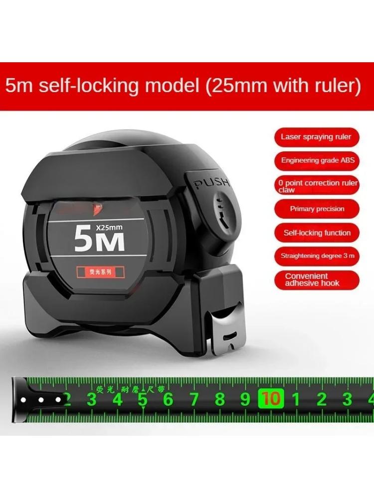 New Self-locking High-precision Steel Tape Measure Thickened Wear-resistant Drop-proof Tape Measure 10M Metric Measuring Tools
New Self-locking High-precision Steel Tape Measure Thickened Wear-resistant Drop-proof Tape Measure 10M Metric Measuring Tools