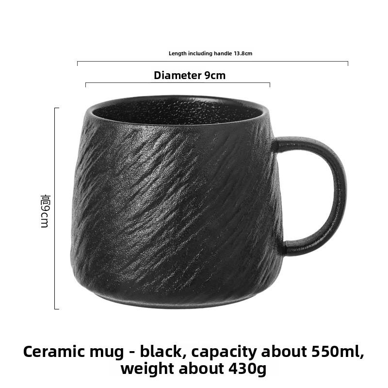 Stone Textured Large Belly Ceramic Mug Black White Design for Women Coffee Water Breakfast Home Use Couple Gift 550ml чорний
Stone Textured Large Belly Ceramic Mug Black White Design for Women Coffee Water Breakfast Home Use Couple Gift 550ml чорний