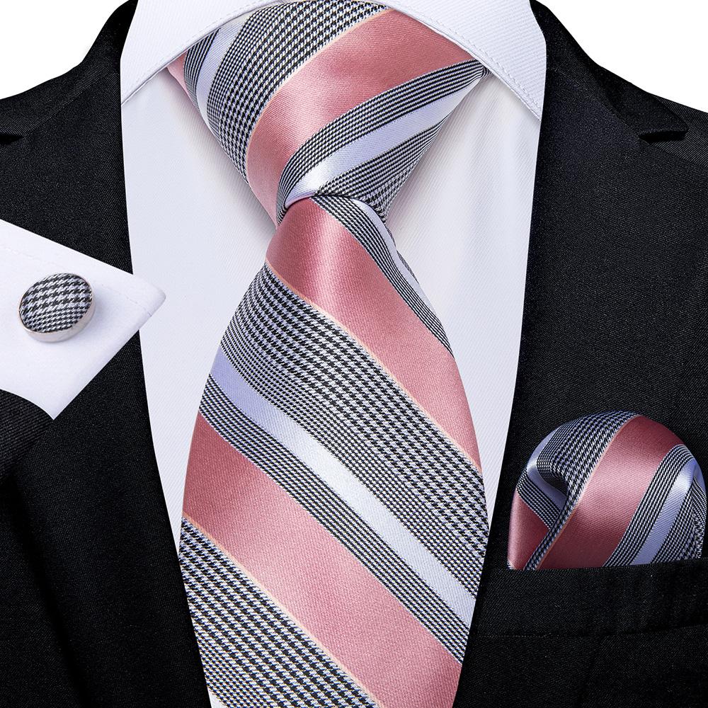 Чоловічі краватки Dibangu Pink Paisley Striped Silk Woven Necklinks Hanky Cufflinks Set for Wedding Tie 7408
Чоловічі краватки Dibangu Pink Paisley Striped Silk Woven Necklinks Hanky Cufflinks Set for Wedding Tie 7408