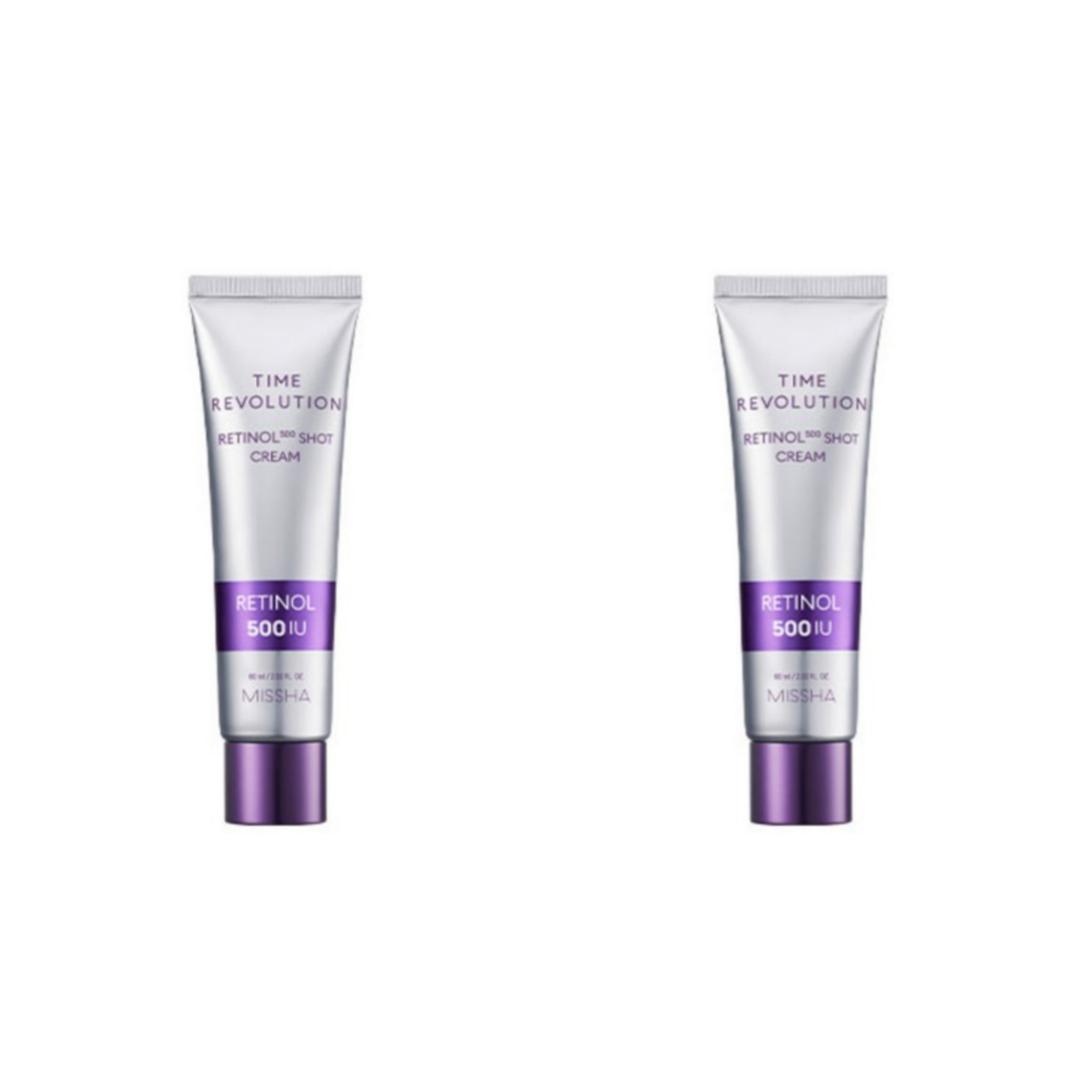 MISSHA Time Revolution 500 Shot Retinol Cream | Intensive Wrinkle & Firming Care 60ml 60ml x2
MISSHA Time Revolution 500 Shot Retinol Cream | Intensive Wrinkle & Firming Care 60ml 60ml x2
