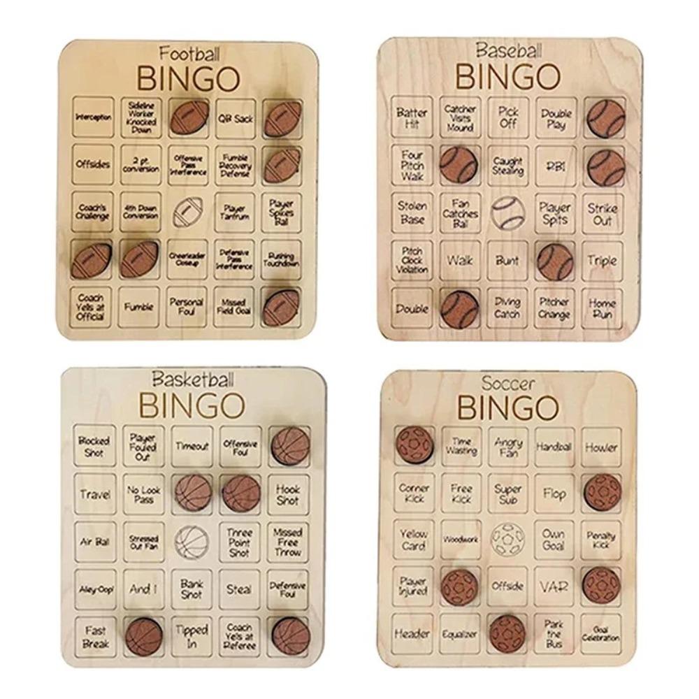Wood Ball Bingo Game Family Game Night Party Games Wooden Bingo Board for Friends and Kids Football
Wood Ball Bingo Game Family Game Night Party Games Wooden Bingo Board for Friends and Kids Football