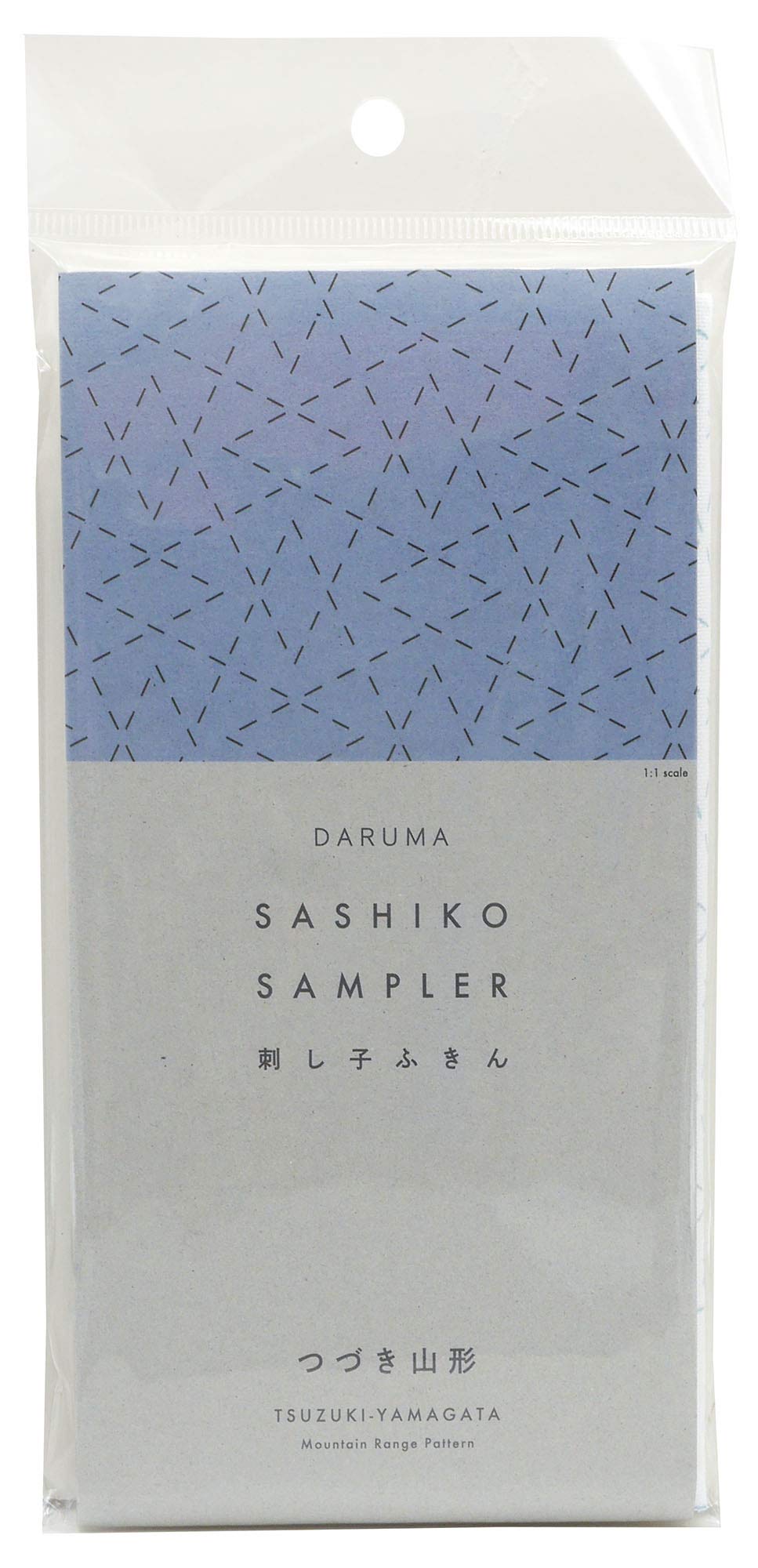 Yokota Daruma Sashiko Cloth Sashiko Fabric - Pre-Printed Sashiko Sampler - White with English Instruction Inside (White Mountain Range)
Yokota Daruma Sashiko Cloth Sashiko Fabric - Pre-Printed Sashiko Sampler - White with English Instruction Inside (White Mountain Range)