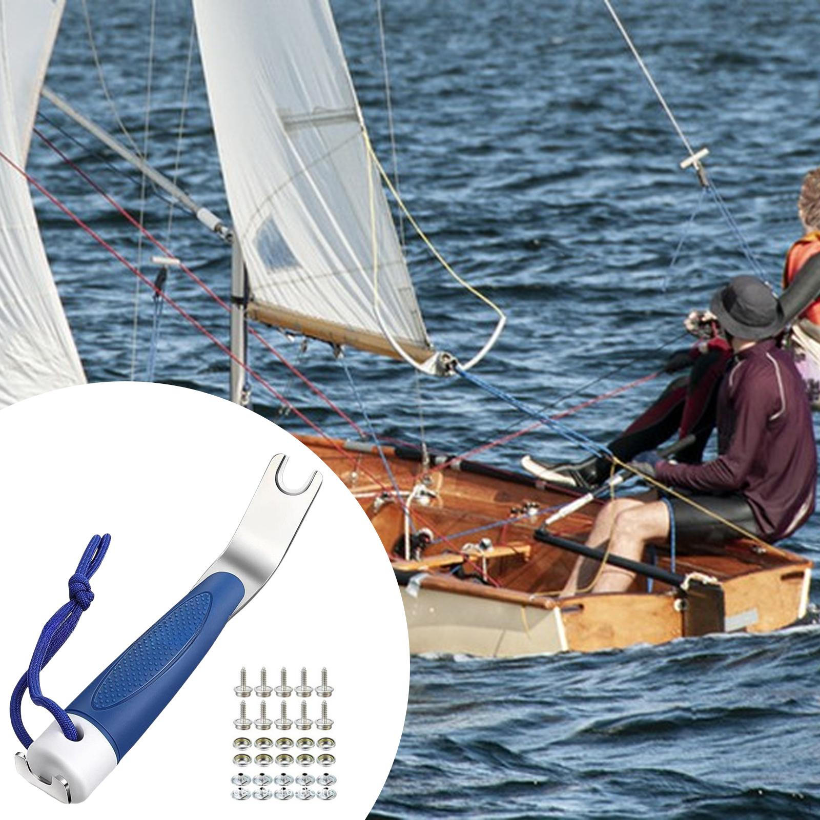 Boat Cover Release Tool with Non-slip Handle, Metal Snap Fastener for Covers, Tents, Blue with Screws
Boat Cover Release Tool with Non-slip Handle, Metal Snap Fastener for Covers, Tents, Blue with Screws