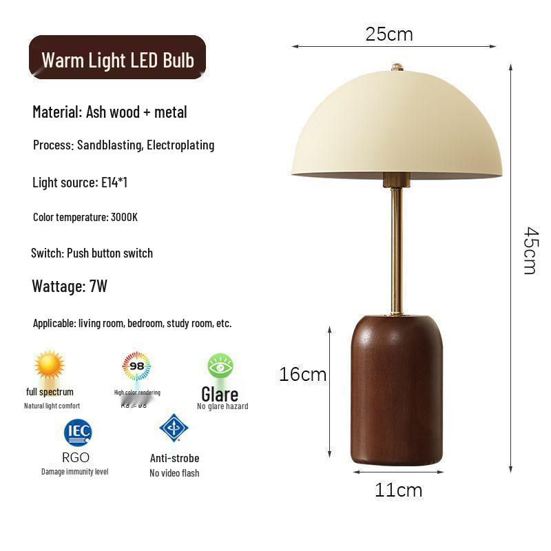 Mid-Century French Retro Solid Wood Bedside Lamp with Wabi-Sabi Style for Bedroom or Living Room Model A
Mid-Century French Retro Solid Wood Bedside Lamp with Wabi-Sabi Style for Bedroom or Living Room Model A