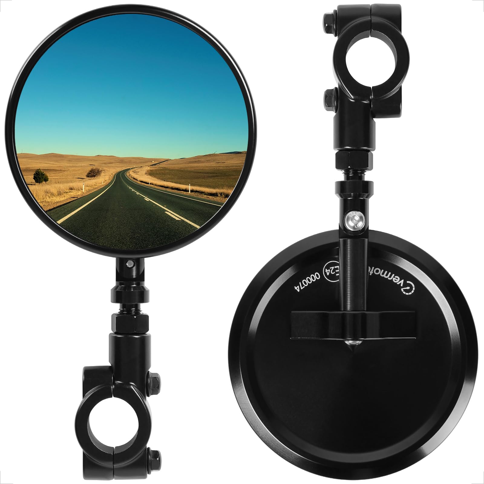 Set of 2 Universal Motorcycle Left and CNC Fits 22mm Included Mirrors, Right, Round, Aluminum, Handlebars, 360-Degree Rotation, Adjustable, E-Mark чёрный
Set of 2 Universal Motorcycle Left and CNC Fits 22mm Included Mirrors, Right, Round, Aluminum, Handlebars, 360-Degree Rotation, Adjustable, E-Mark чёрный