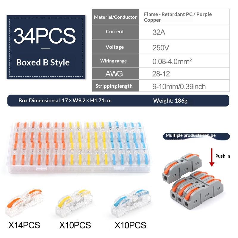 Quick Wire Connectors-Border SetLT-211Free Combination One In One Out Multi-Function Adapter
Quick Wire Connectors-Border SetLT-211Free Combination One In One Out Multi-Function Adapter
