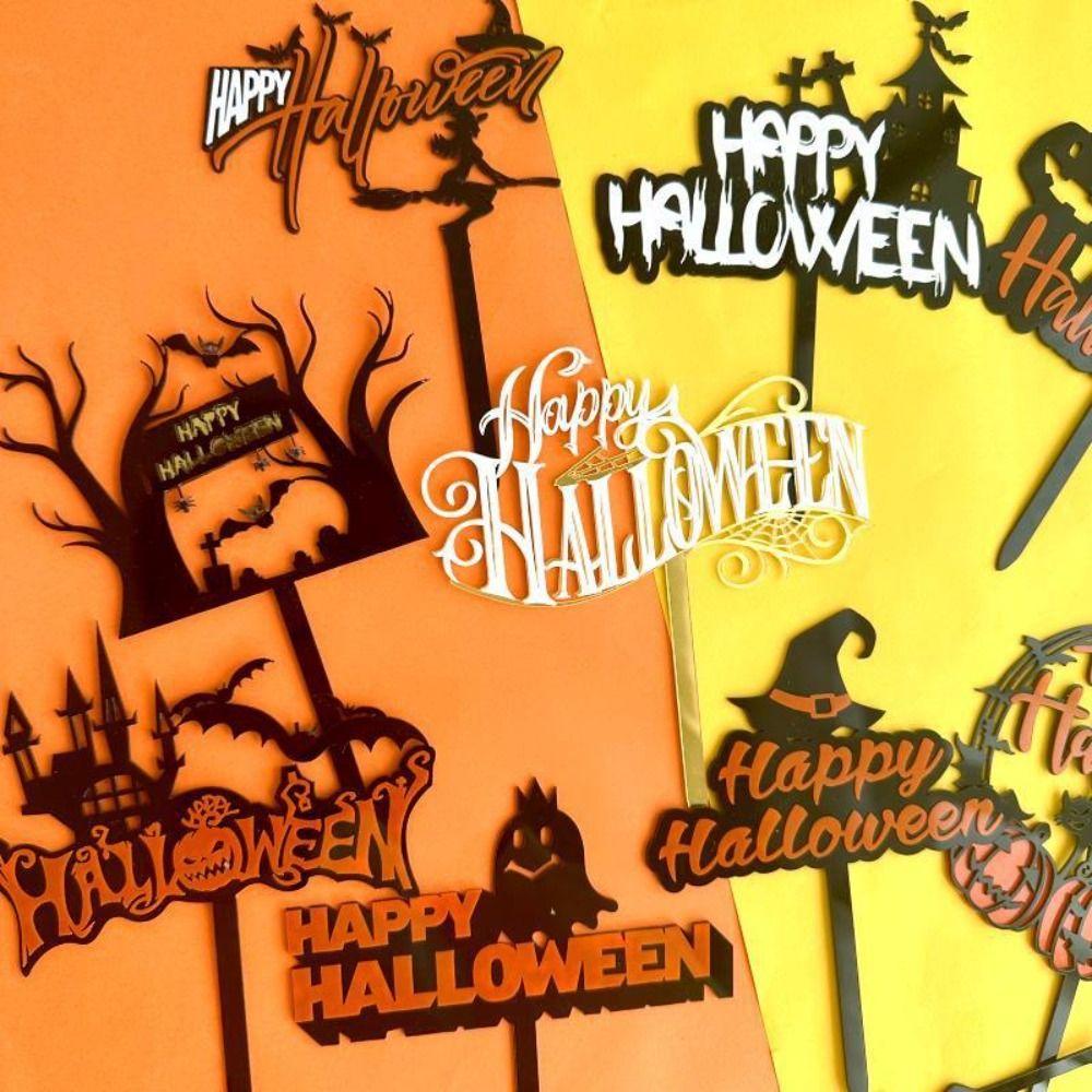 Cartoon Happy Halloween Cake Toppers Acrylic Cake Insertion Flag Dessert Table Decoration
Cartoon Happy Halloween Cake Toppers Acrylic Cake Insertion Flag Dessert Table Decoration