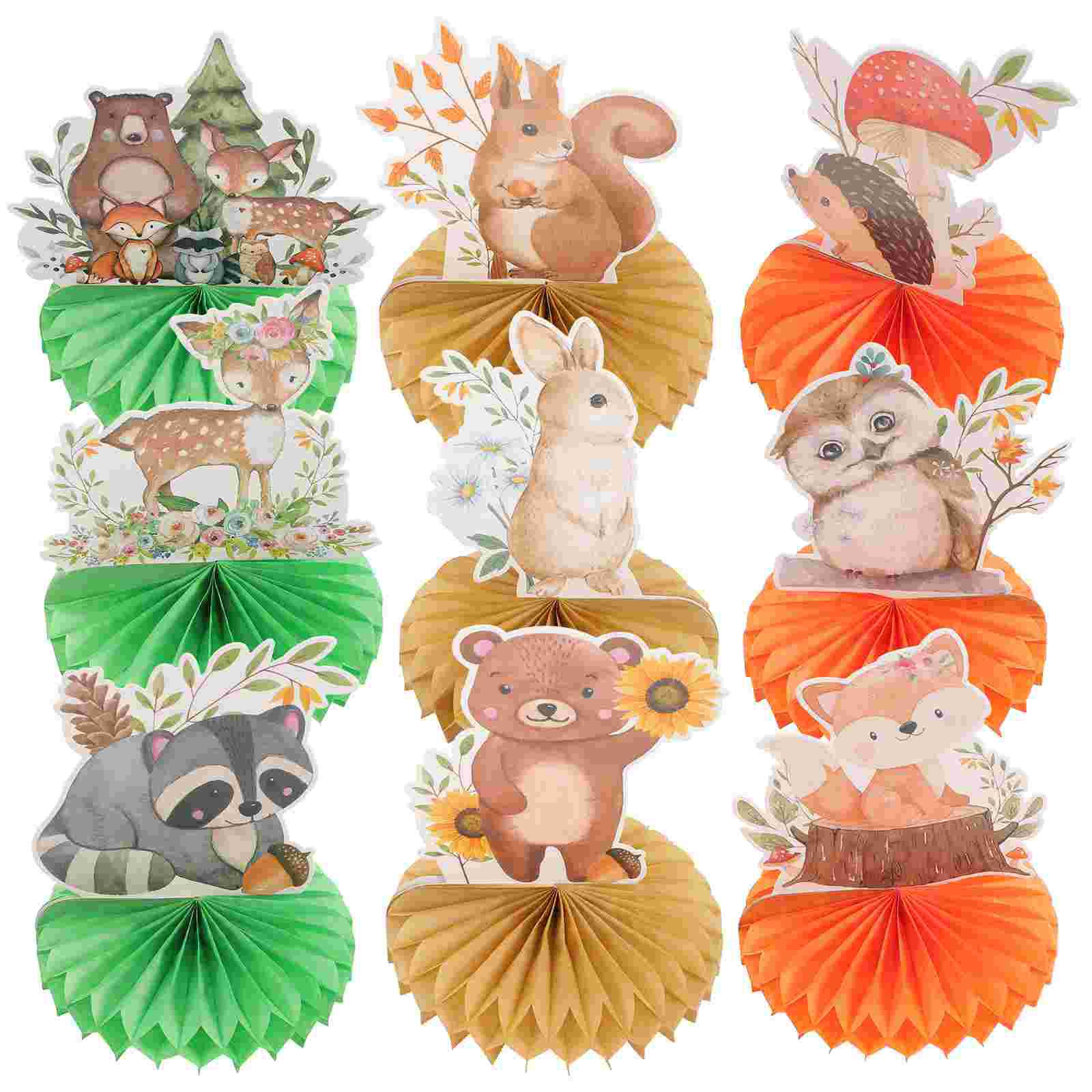 9 Pcs Honeycomb Ornaments Woodland Baby Shower Decorations Table Animals Birthday 17.5x16.2cm
9 Pcs Honeycomb Ornaments Woodland Baby Shower Decorations Table Animals Birthday 17.5x16.2cm