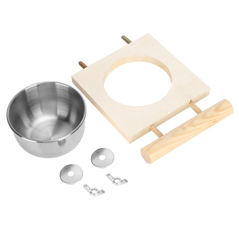 Parrot Feeding Bowl Stainless Steel Food Water Feeder Cage Accessory with StandSingle Bowl
Parrot Feeding Bowl Stainless Steel Food Water Feeder Cage Accessory with StandSingle Bowl