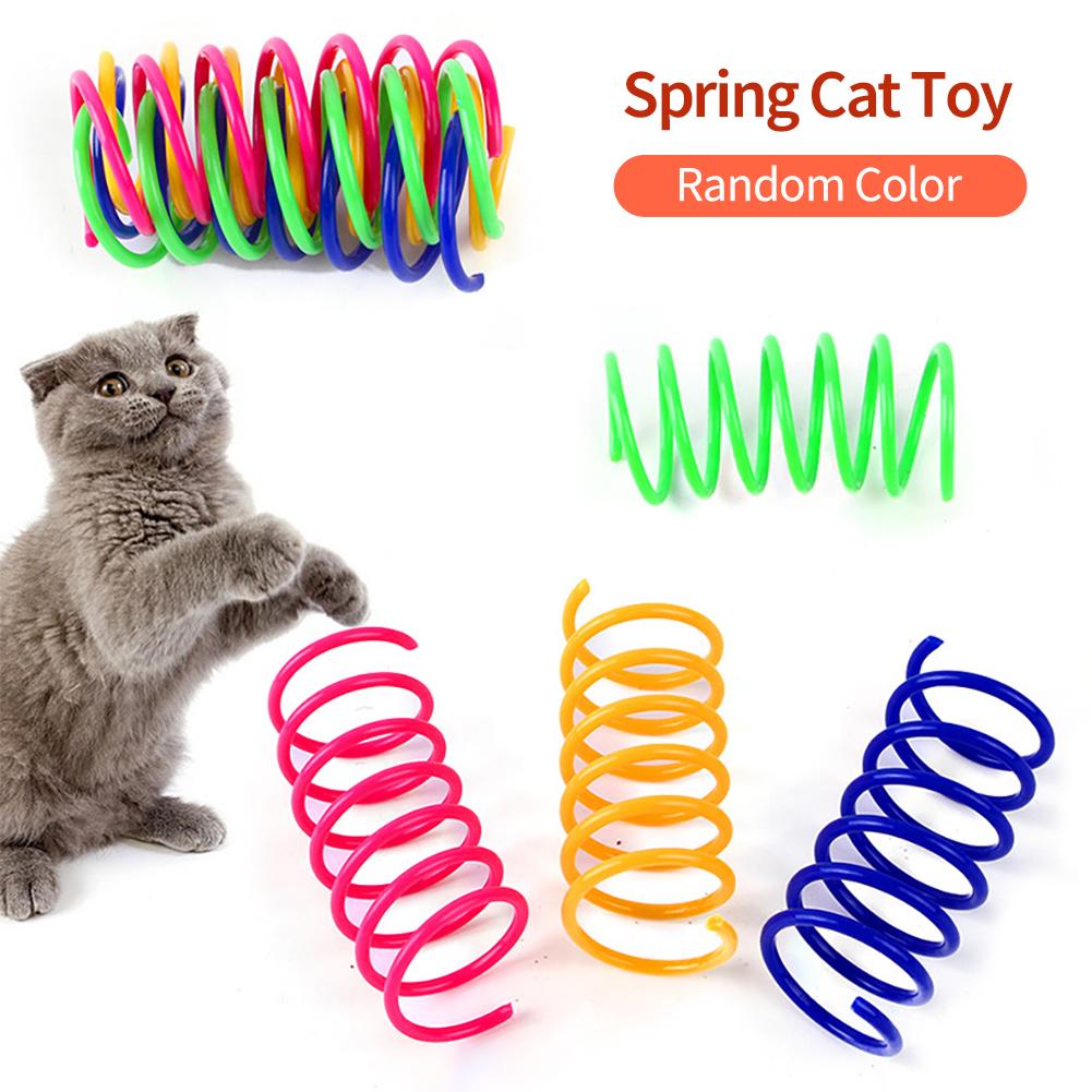 4pcs/lot Cat Spring Toy Colorful Plastic Spring Training Toy For Interacting With Pet Cats
4pcs/lot Cat Spring Toy Colorful Plastic Spring Training Toy For Interacting With Pet Cats