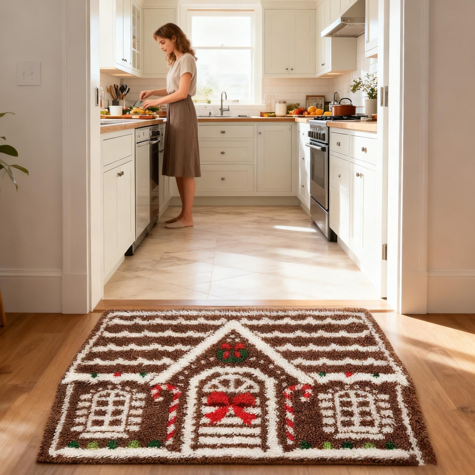 Gingerbread House Door Mat 23.6x35.4inch Festive Non Slip Christmas Doormat Decor Winter Kitchen Bath Outdoor Floor Mat For China Mainland
Gingerbread House Door Mat 23.6x35.4inch Festive Non Slip Christmas Doormat Decor Winter Kitchen Bath Outdoor Floor Mat For China Mainland