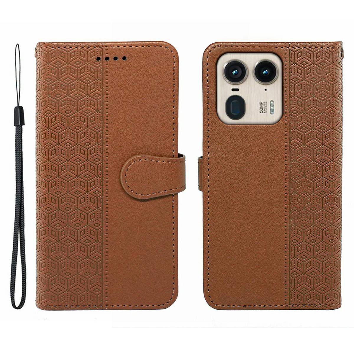 Для Motorola Edge 50 Ultra 5G/Moto X50 Ultra 5G Чохол Захист від подряпин Склеювання Тиснений Ромб Шкіряний Чохол для телефону Brown
Для Motorola Edge 50 Ultra 5G/Moto X50 Ultra 5G Чохол Захист від подряпин Склеювання Тиснений Ромб Шкіряний Чохол для телефону Brown