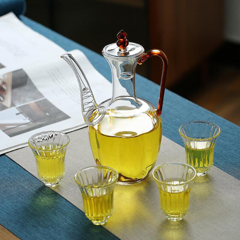 Chaxun Handmade Glass Concubine Teapot