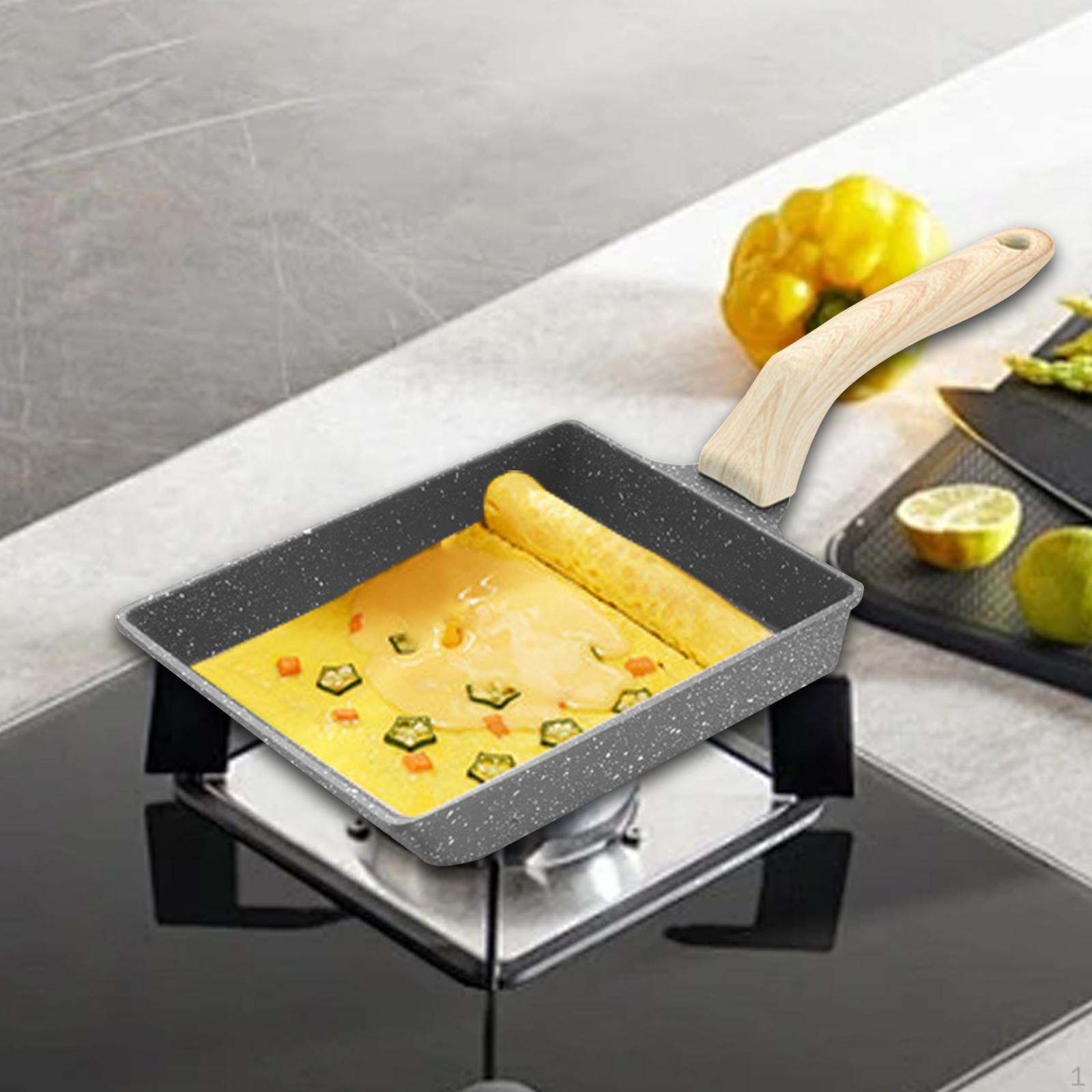 Тамагояки сковорода для жарки, практичная кухонная утварь, японский омлет, блины для 
Тамагояки сковорода для жарки, практичная кухонная утварь, японский омлет, блины для