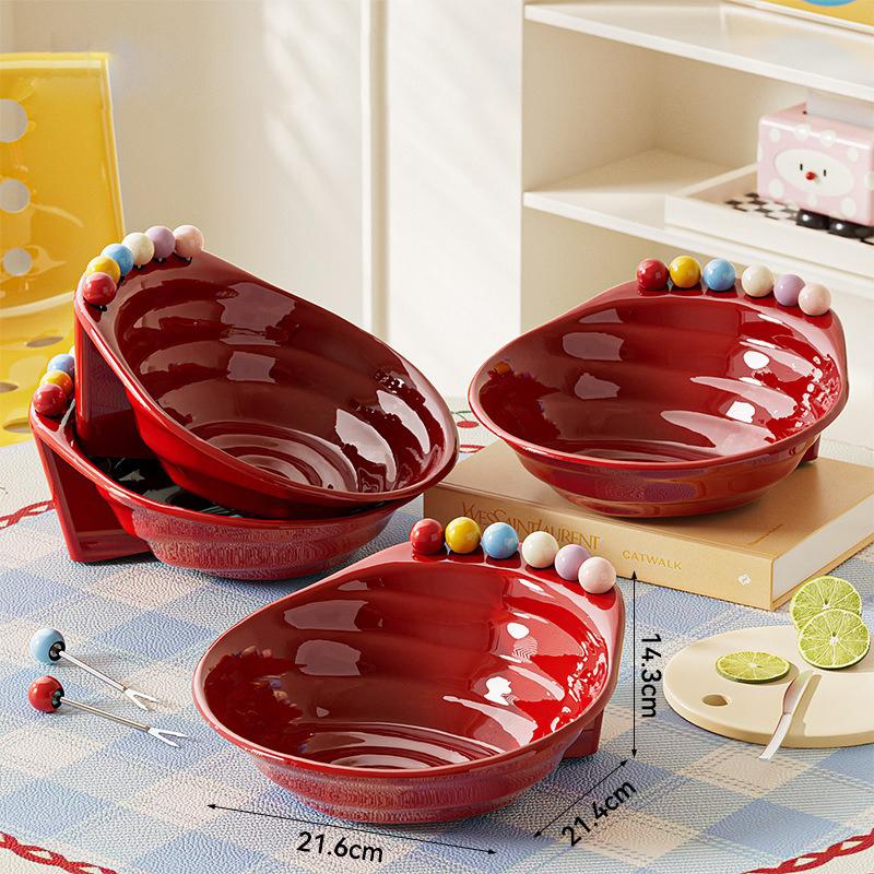 Stylish Fruit Bowl with 6 Stainless Steel Forks, Decorative Serving Bowl for Kitchen Counter,Fruits,Snacks,Salad & Desserts, Decorative Bowl for Party 4 Pack червоний
Stylish Fruit Bowl with 6 Stainless Steel Forks, Decorative Serving Bowl for Kitchen Counter,Fruits,Snacks,Salad & Desserts, Decorative Bowl for Party 4 Pack червоний