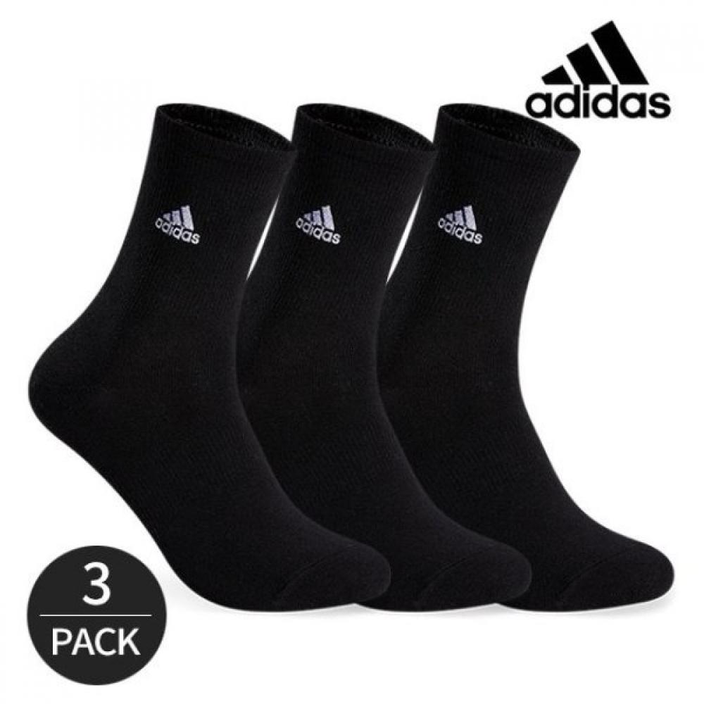Adidas Mens Simple Plain Embroidery Heavy Neck Socks 3PBK 
Adidas Mens Simple Plain Embroidery Heavy Neck Socks 3PBK