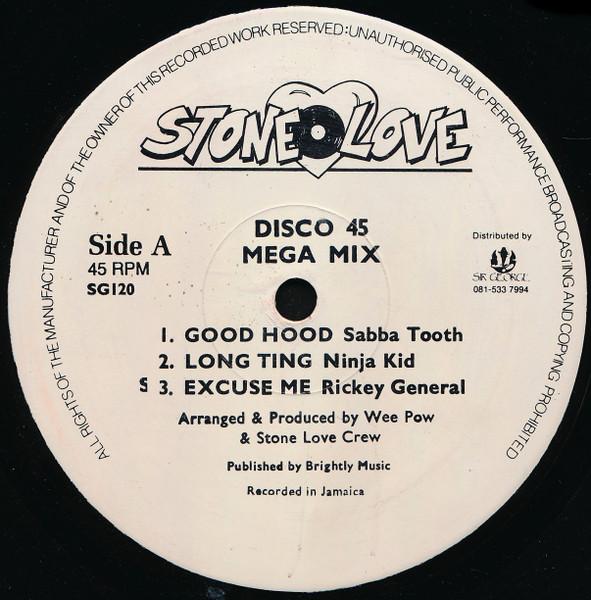 12inch Record STONE LOVE CREW - Disco 45 Mega Mix SG120 Stone Love 1994 UK Reggae, Ska & Dub Used
12inch Record STONE LOVE CREW - Disco 45 Mega Mix SG120 Stone Love 1994 UK Reggae, Ska & Dub Used