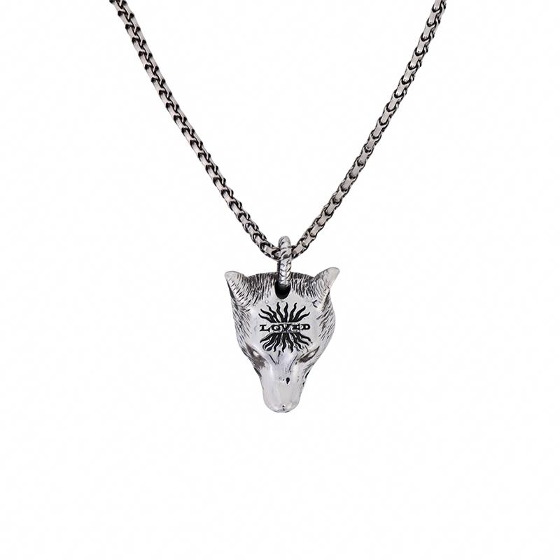 Gucci Anger Forest Wolf Head Silver Vintage Matte 925 Silver Necklace Unisex necklace Black 476930-J8400-0811 Dust Bag+Box (Random Color),F,Silver
Gucci Anger Forest Wolf Head Silver Vintage Matte 925 Silver Necklace Unisex necklace Black 476930-J8400-0811 Dust Bag+Box (Random Color),F,Silver