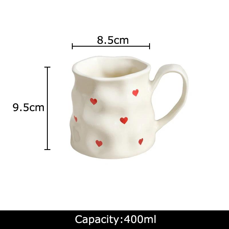 Heart-shape Print Porcelain Mugs Water Cup Tableware Minimalism Coffee Mug Dining Table Afternoon Tea Teacup Fruits Juice Cup 400ml
Heart-shape Print Porcelain Mugs Water Cup Tableware Minimalism Coffee Mug Dining Table Afternoon Tea Teacup Fruits Juice Cup 400ml