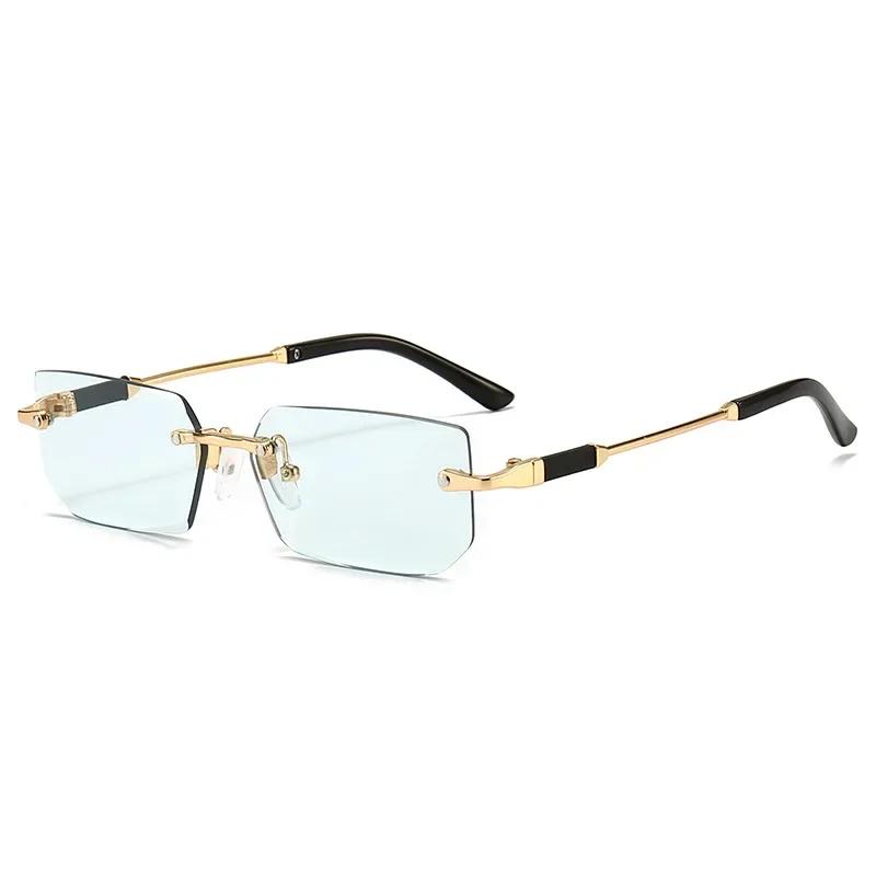 New Fashion Square Metal Large Frame Uv400 Sunglasses European And American High End Multi Color Cut Edge Frameless Glasses As shown
New Fashion Square Metal Large Frame Uv400 Sunglasses European And American High End Multi Color Cut Edge Frameless Glasses As shown