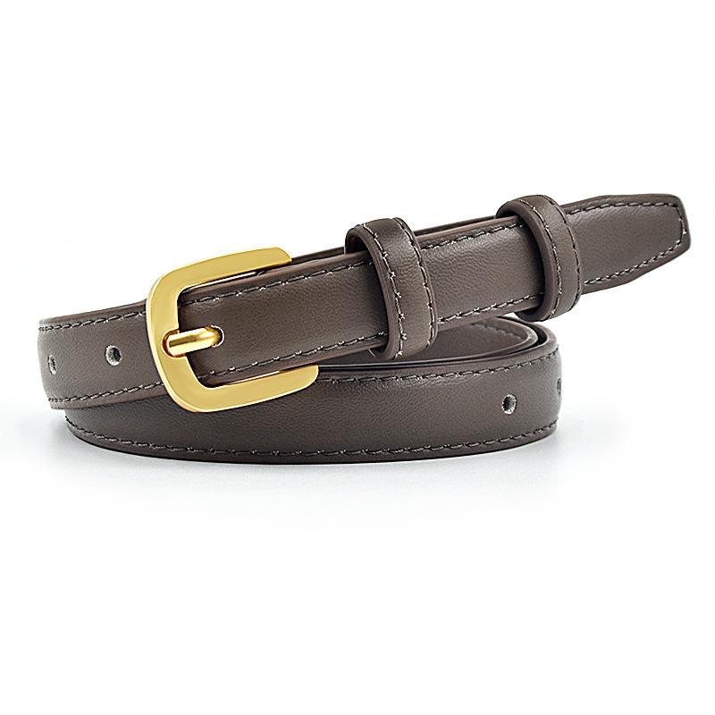 Women s Thin Genuine Leather Belt - Black Pin Buckle, Versatile & Stylish for Jeans 105 cm кавовий
Women s Thin Genuine Leather Belt - Black Pin Buckle, Versatile & Stylish for Jeans 105 cm кавовий