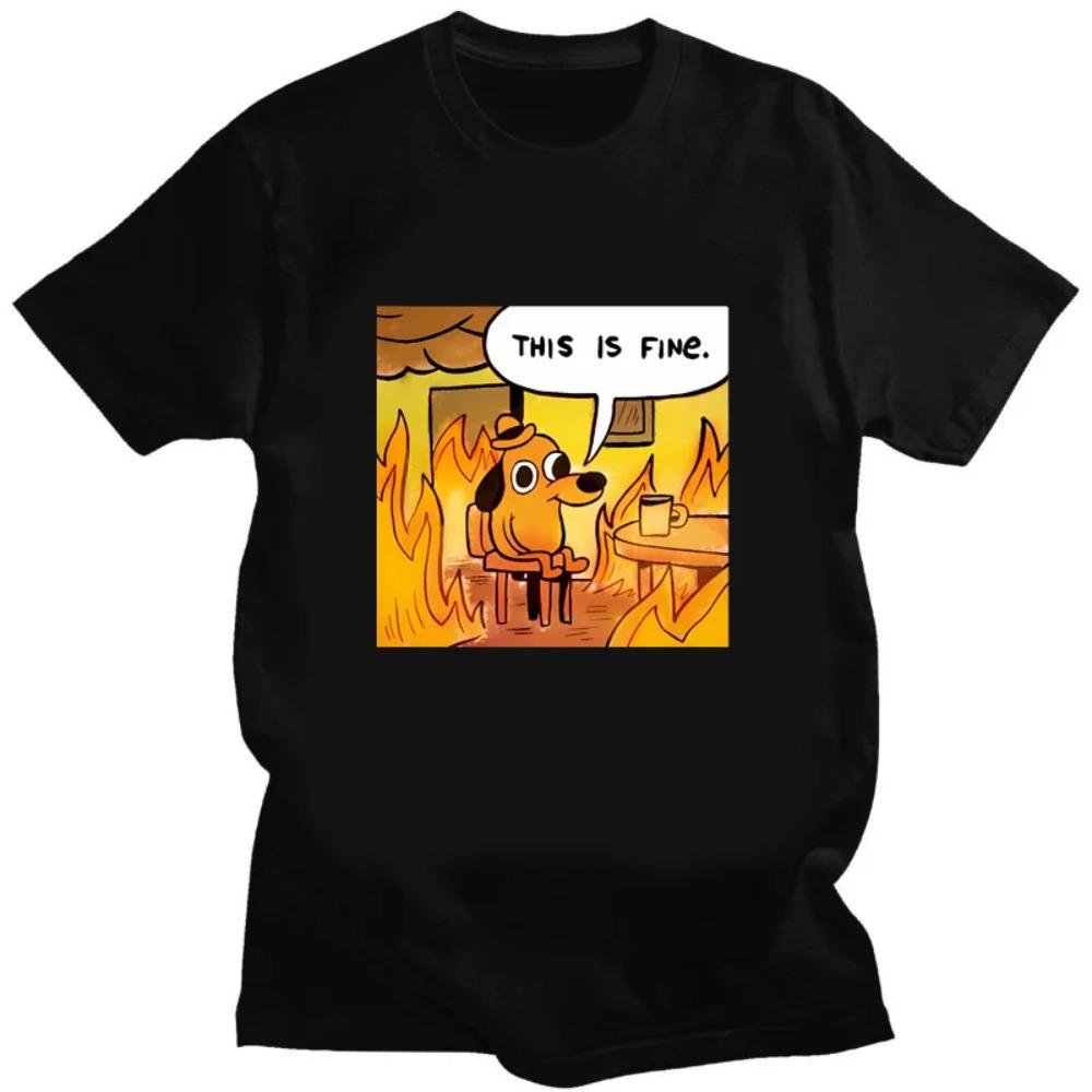 Kawaii T Shirt This Is Fine Things Are Going To Be Ok Meme Creative TShirt Gift for Harajuku Friends Men Women Tee Men Clothing M чёрный
Kawaii T Shirt This Is Fine Things Are Going To Be Ok Meme Creative TShirt Gift for Harajuku Friends Men Women Tee Men Clothing M чёрный