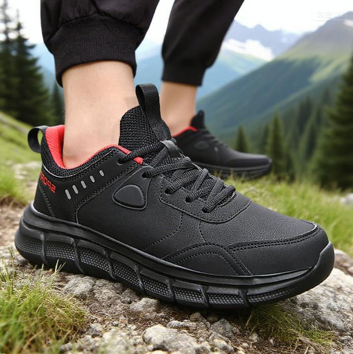 New Men s Sneakers All Black Durable Leather Lightweight Breathable Hiking Shoes Waterproof Comfortable Outdoor Adventures Shoes 39
New Men s Sneakers All Black Durable Leather Lightweight Breathable Hiking Shoes Waterproof Comfortable Outdoor Adventures Shoes 39