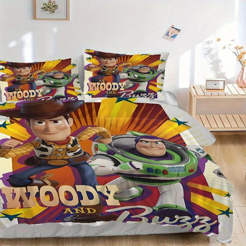 3pcs Cartoon Woody & Buzz Quilt Set Soft and Comfortable Bedroom, Guest Room and Dorm Decor Bedding Set D012 135x200cm
3pcs Cartoon Woody & Buzz Quilt Set Soft and Comfortable Bedroom, Guest Room and Dorm Decor Bedding Set D012 135x200cm
