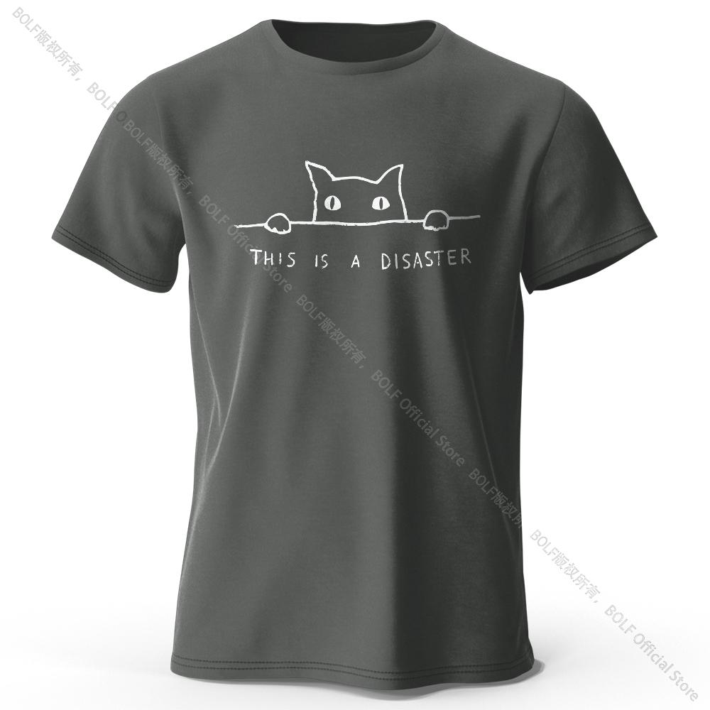 Art Cat Pattern TShirt with a round neckline simple yet fashionable as the picture13307
Art Cat Pattern TShirt with a round neckline simple yet fashionable as the picture13307