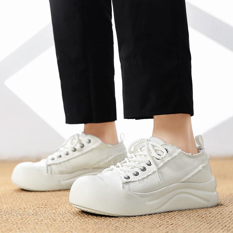 Ugly cute big head board shoes thick sole heightening men s and women s shoes thumb eversion wide head shoes design sense casual sports shoes 37 белый
Ugly cute big head board shoes thick sole heightening men s and women s shoes thumb eversion wide head shoes design sense casual sports shoes 37 белый