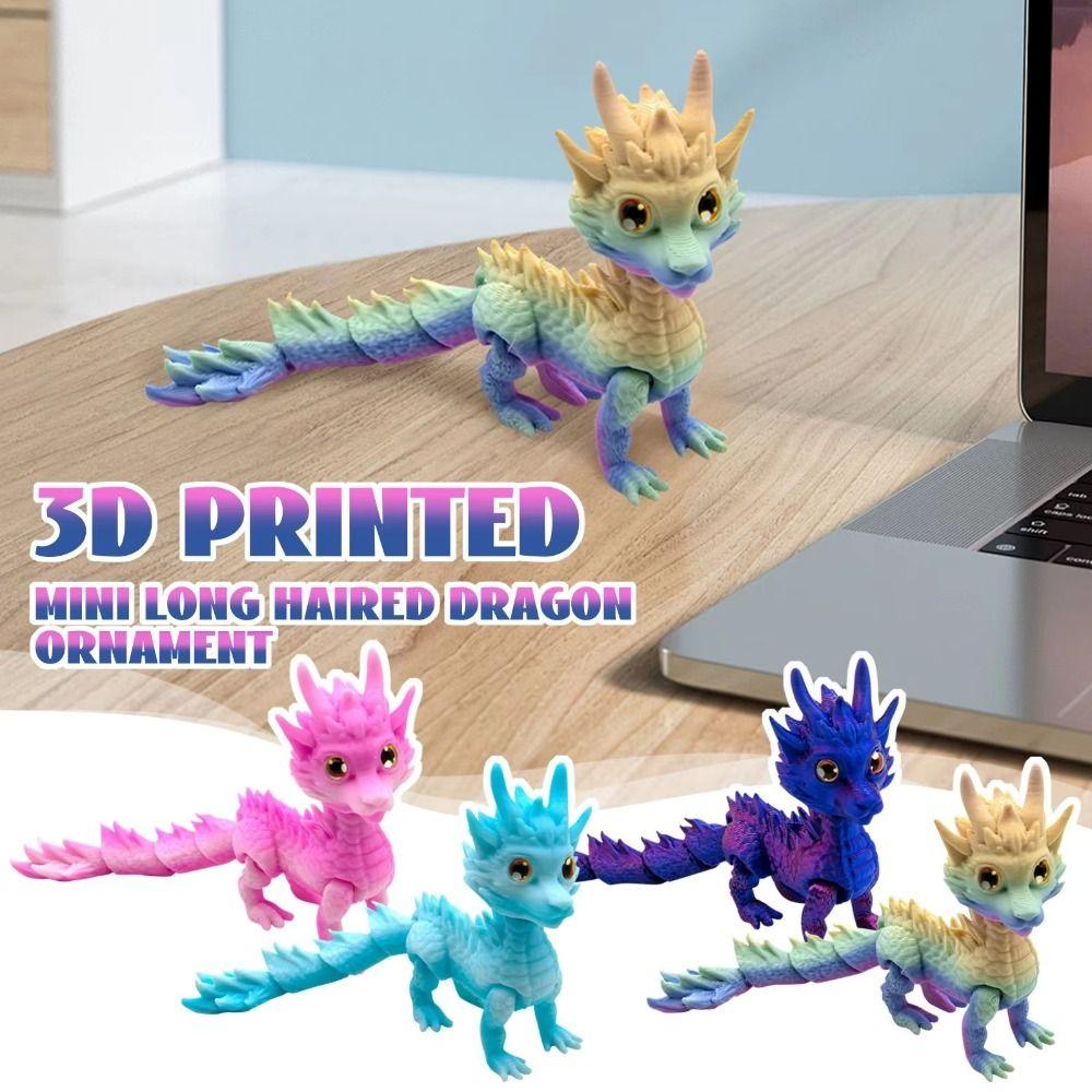 Подвижный шарнир 3D-печатный дракон с длинными волосами, фигурка дракона, модель игрушки, настольное украшение Blue
Подвижный шарнир 3D-печатный дракон с длинными волосами, фигурка дракона, модель игрушки, настольное украшение Blue