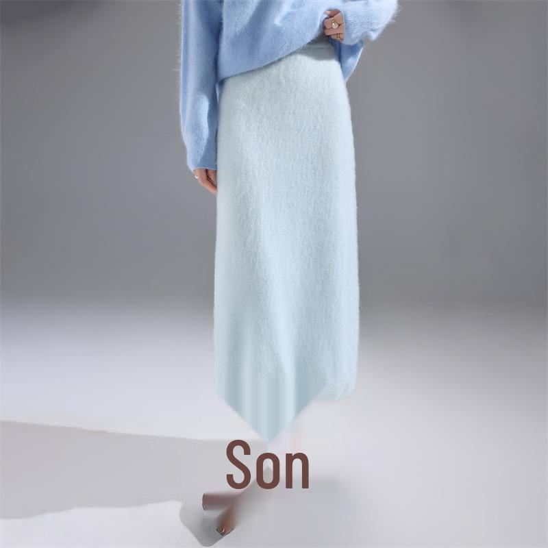Autumn/Winter 100% Wool Solid Color Women s Slimming Midi Knitted Skirt Medium
Autumn/Winter 100% Wool Solid Color Women s Slimming Midi Knitted Skirt Medium