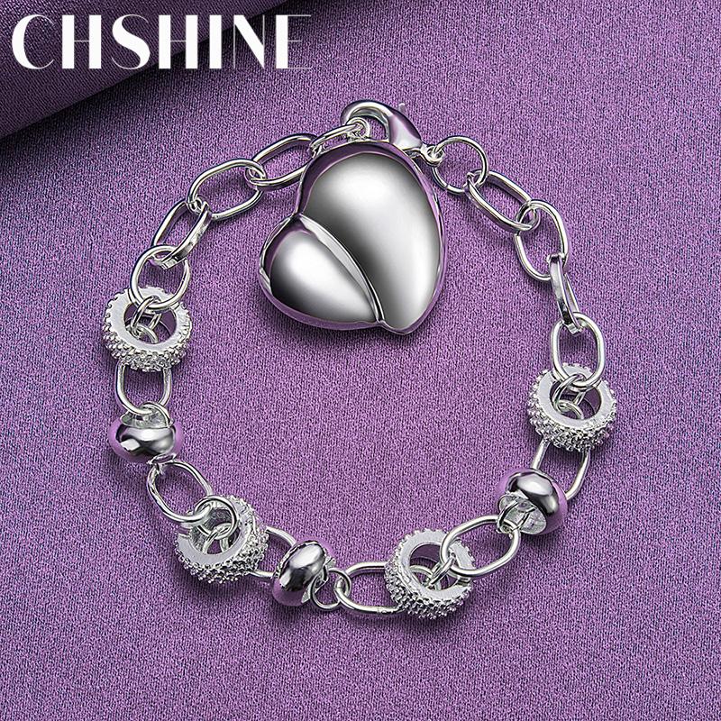 CHSHINE 925 стерлингового серебра кулон в форме сердца персиковый браслет для женщин свадебная вечеринка модный шарм ювелирные изделия высокого качества 20CM 8inches
CHSHINE 925 стерлингового серебра кулон в форме сердца персиковый браслет для женщин свадебная вечеринка модный шарм ювелирные изделия высокого качества 20CM 8inches