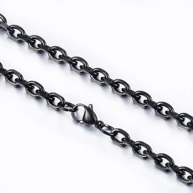 Stainless Steel Black Chain Fashion Various Lengths Of Jewelry Men s And Women s Necklaces Width 5.0mm&26inch (65cm)
Stainless Steel Black Chain Fashion Various Lengths Of Jewelry Men s And Women s Necklaces Width 5.0mm&26inch (65cm)