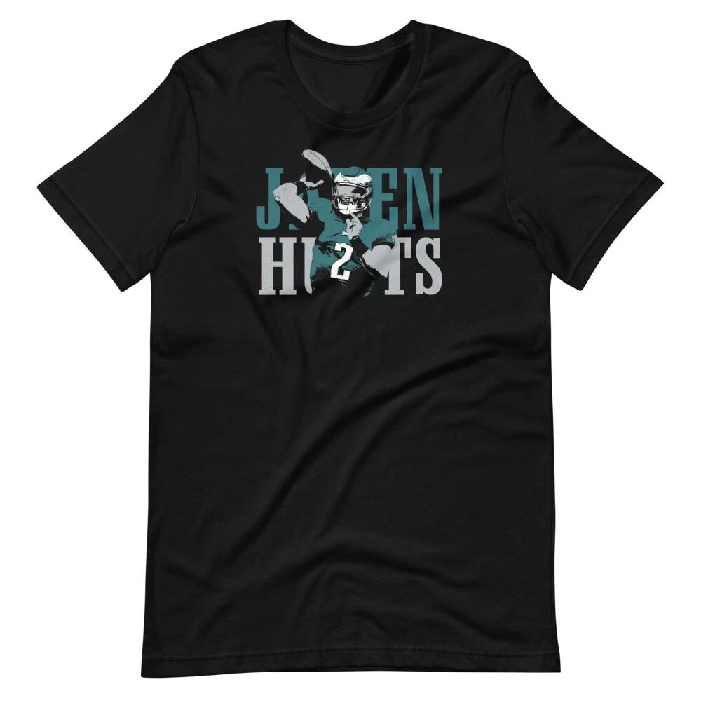 JALEN HURTS Eagled Football Fan Art Graphic Tee Short-Sleeve Unisex 100% Cotton T-shirt Mens Tees Top 3XL
JALEN HURTS Eagled Football Fan Art Graphic Tee Short-Sleeve Unisex 100% Cotton T-shirt Mens Tees Top 3XL
