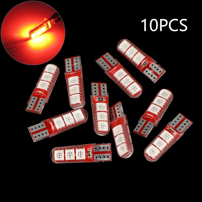 Высокотемпературная силиконовая автомобильная светодиодная лампа для габаритных огней, огней багажника, огней номерного знака, W5W T10, 5050, 6 SMD 10PCS красный
Высокотемпературная силиконовая автомобильная светодиодная лампа для габаритных огней, огней багажника, огней номерного знака, W5W T10, 5050, 6 SMD 10PCS красный