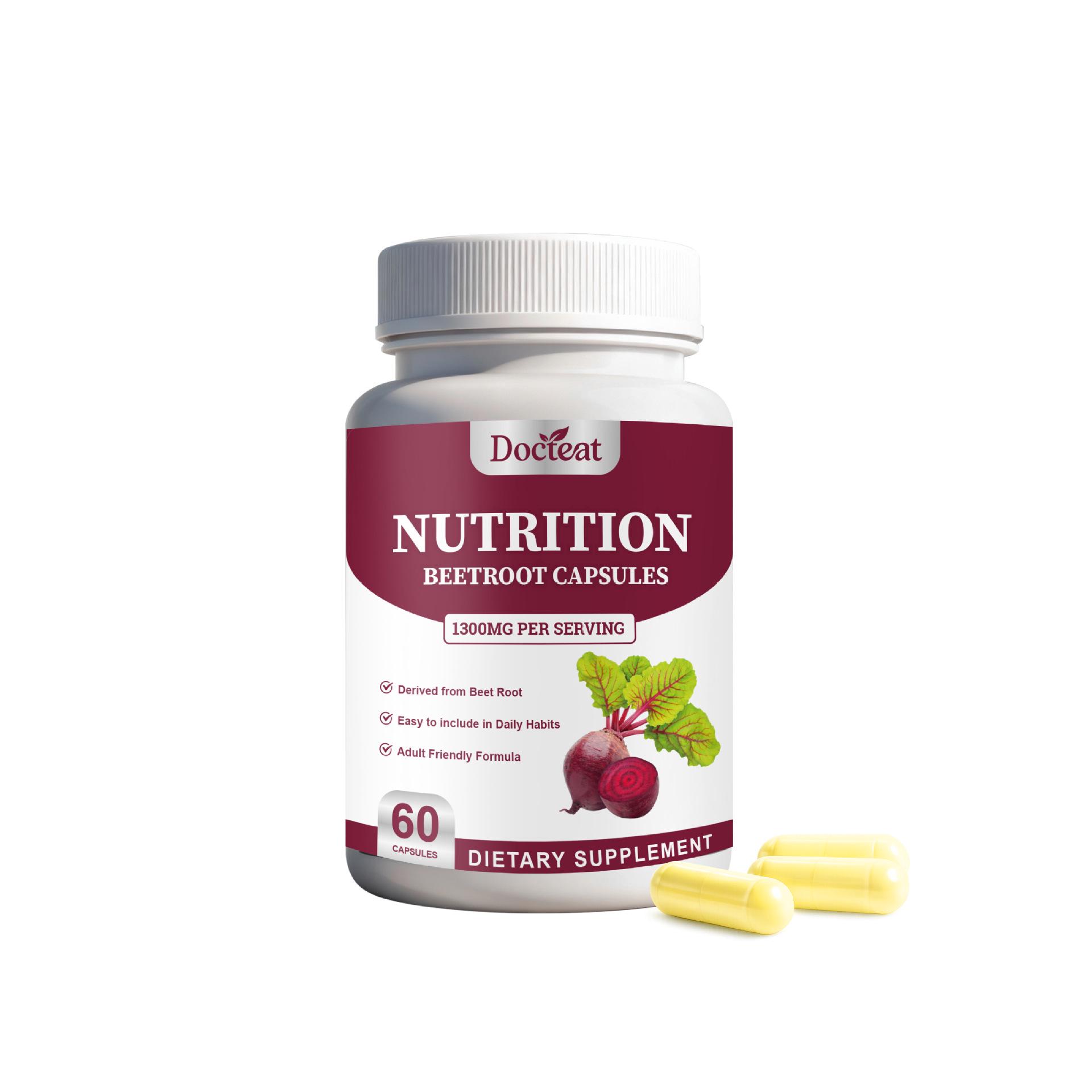 DOCTEAT Beet Energy Support Capsules - Daily Gentle Care Energy Supplement
DOCTEAT Beet Energy Support Capsules - Daily Gentle Care Energy Supplement