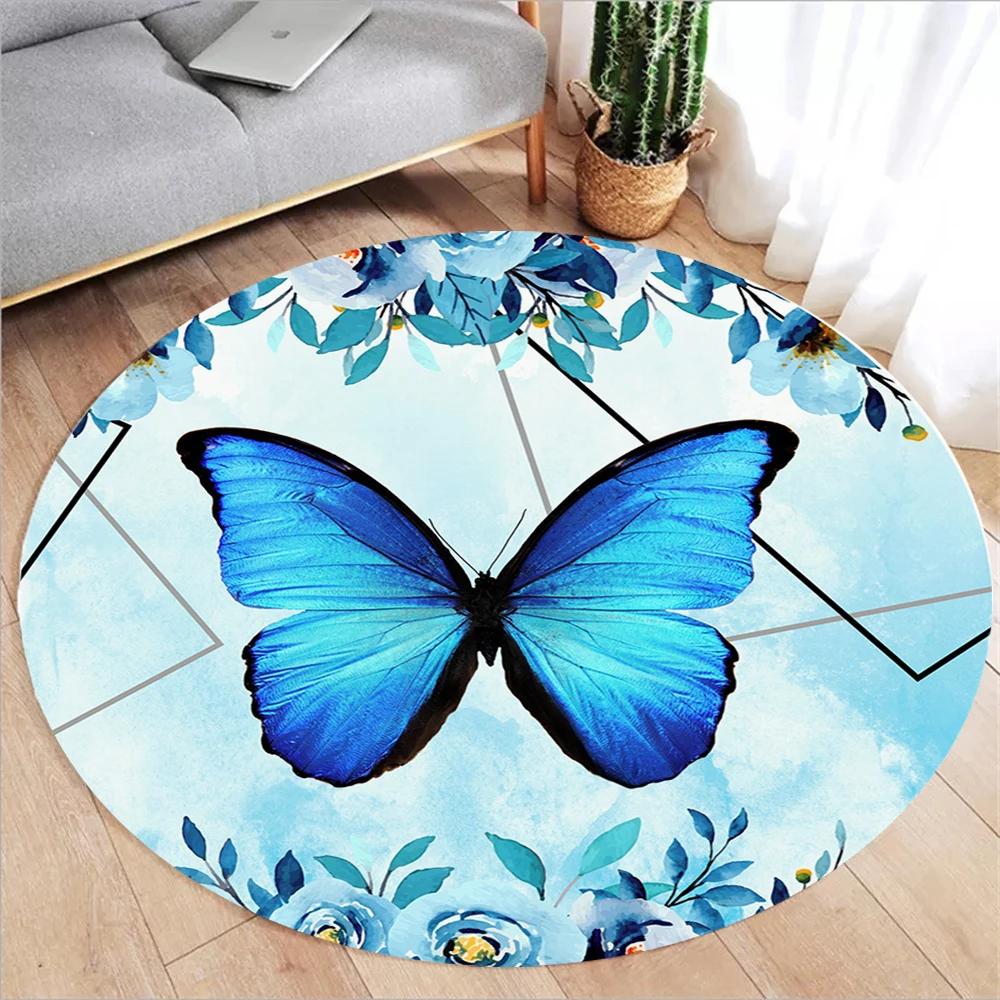 Butterfly Print Round Rugs Anti-slip Round Carpets for Living Room Bedroom Decor Popular Rug Sofa Floor Mat Room Decor 60cm
Butterfly Print Round Rugs Anti-slip Round Carpets for Living Room Bedroom Decor Popular Rug Sofa Floor Mat Room Decor 60cm