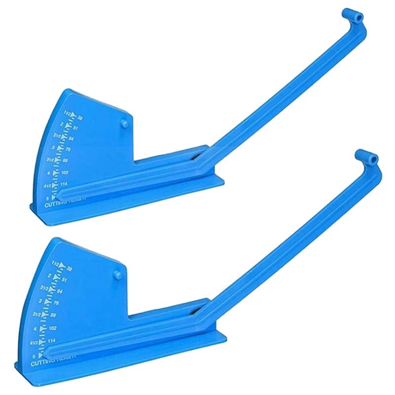 ABJI-Deck Leveling Gauge 2 Pack Mower Vehicle Measuring Depth Gauge Deck Grooming Tool синій
ABJI-Deck Leveling Gauge 2 Pack Mower Vehicle Measuring Depth Gauge Deck Grooming Tool синій