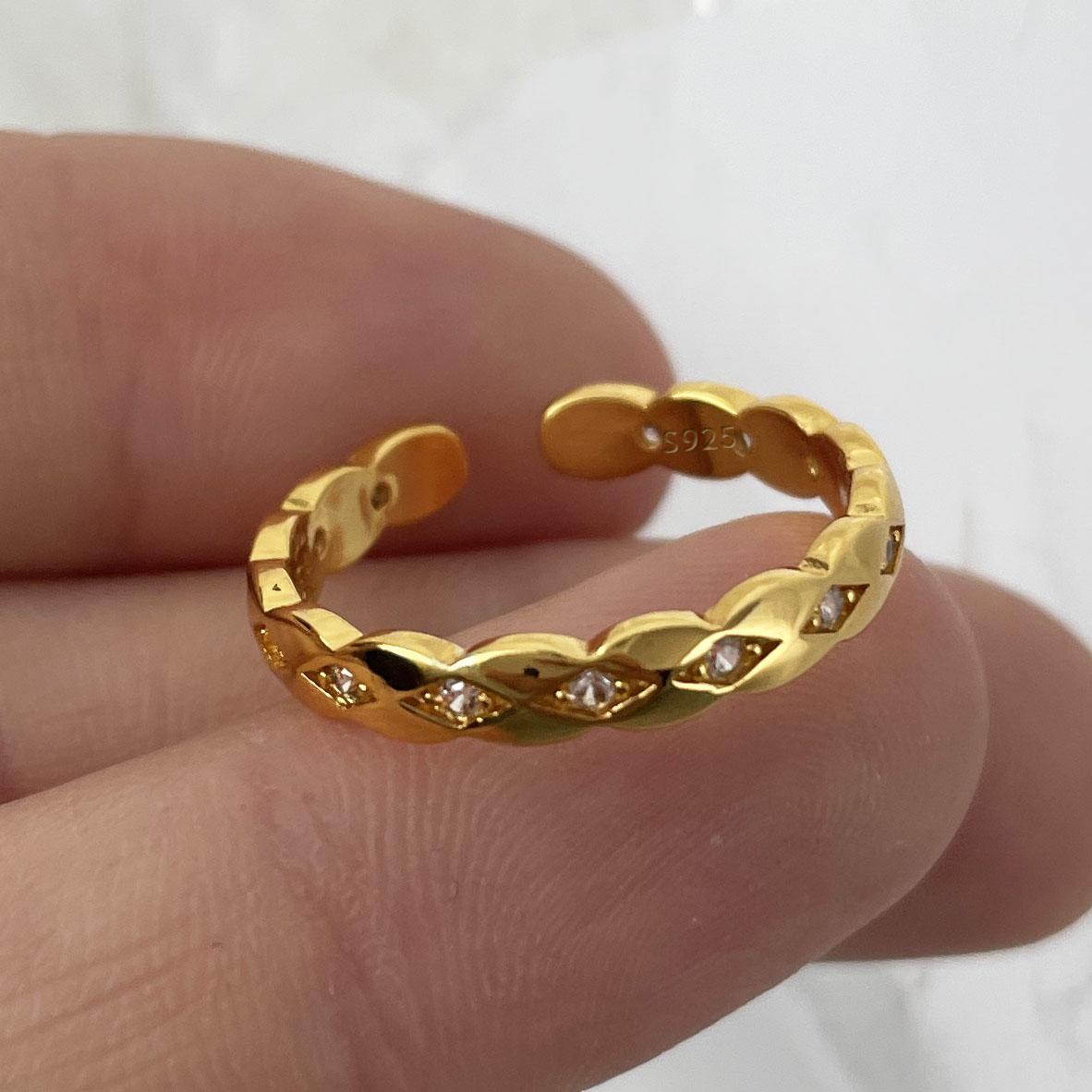 925 Sterling Silver Rings for Women Couple Minimalist Handmade Simple Gold Zircon Ring Party Jewelry Gift Prevent Allergy resizable
925 Sterling Silver Rings for Women Couple Minimalist Handmade Simple Gold Zircon Ring Party Jewelry Gift Prevent Allergy resizable