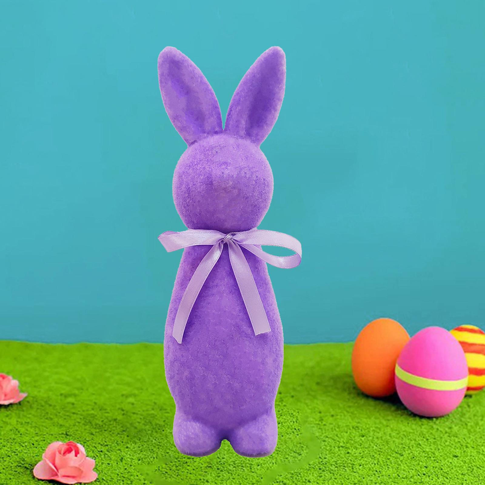 Flocked Easter Bunny Figurine Statue Decor Cute Desktop Ornament for Living Room Garden фіолетовий
Flocked Easter Bunny Figurine Statue Decor Cute Desktop Ornament for Living Room Garden фіолетовий