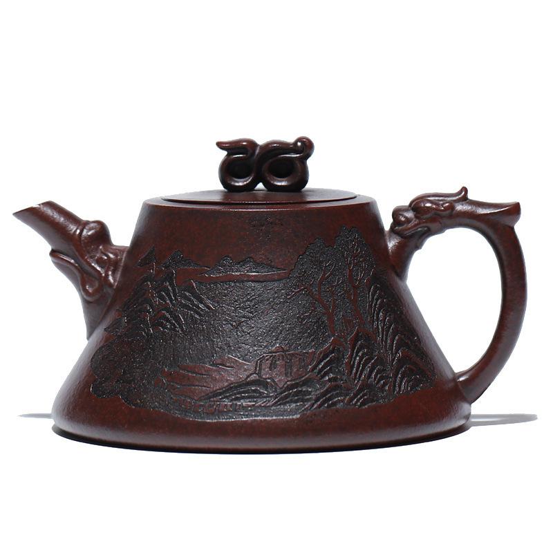 310 мл Исинские высококачественные фиолетовые глиняные чайники ручной работы из железа с красным драконьим песком, чайная утварь, чайник, китайский чайный сервиз Цзыша, подарки
310 мл Исинские высококачественные фиолетовые глиняные чайники ручной работы из железа с красным драконьим песком, чайная утварь, чайник, китайский чайный сервиз Цзыша, подарки