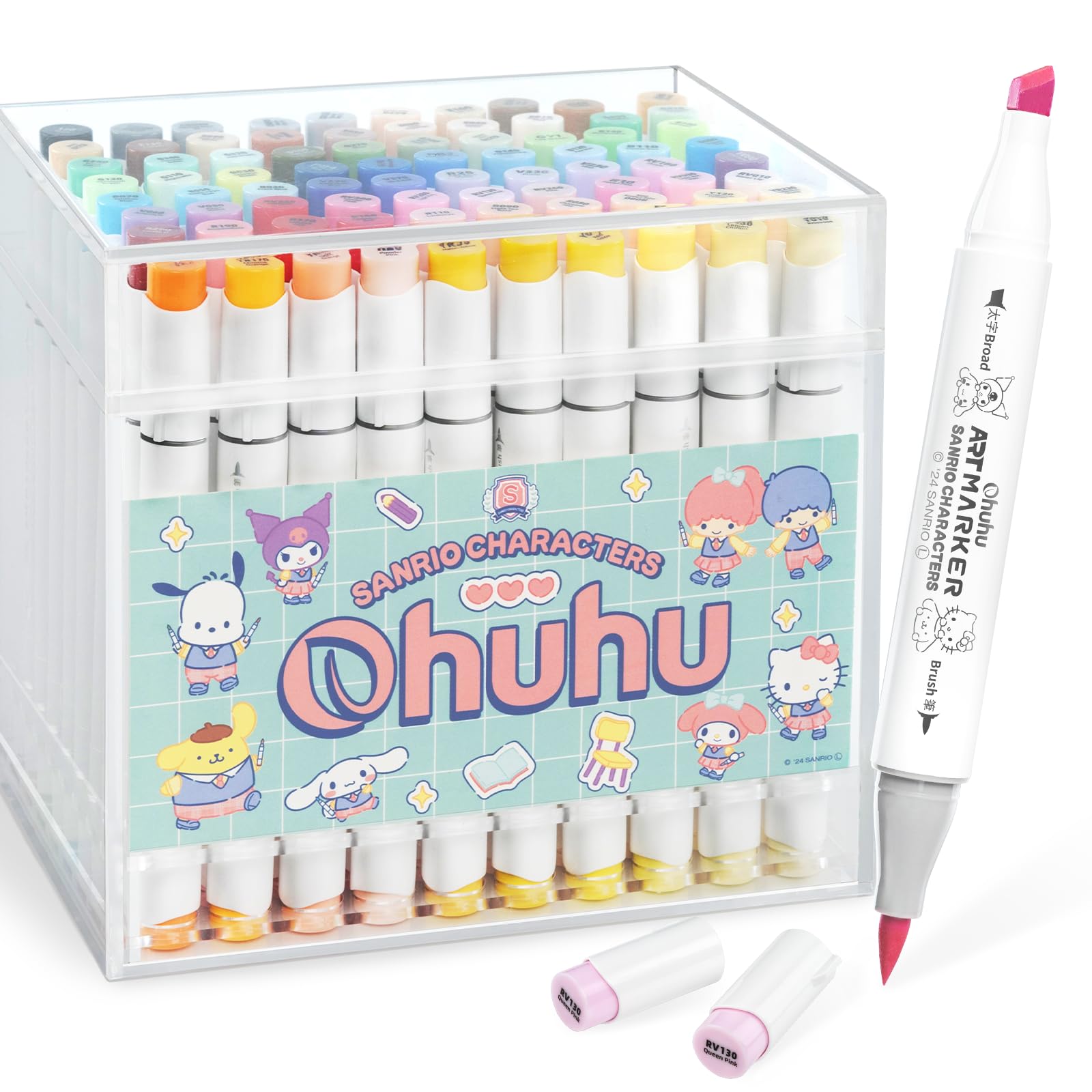 Кисть для рисования Ohuhu 80 81 Sanrio x Ohuhu Sanrio Professional Pastel Light Marker Alcohol Включает 1 маркер-блендер, тип, цвета, детали,
Кисть для рисования Ohuhu 80 81 Sanrio x Ohuhu Sanrio Professional Pastel Light Marker Alcohol Включает 1 маркер-блендер, тип, цвета, детали,