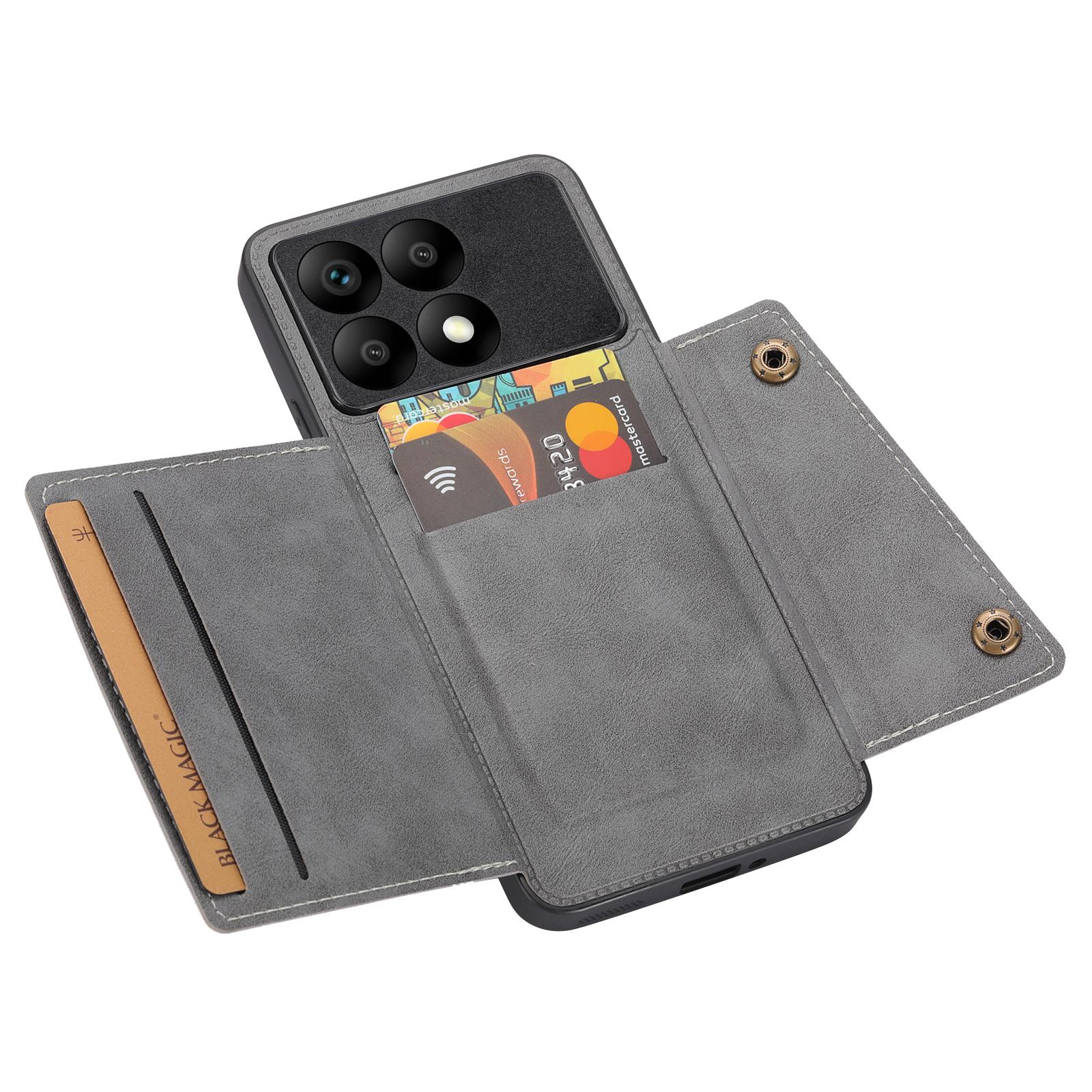 For Xiaomi Poco F6 Pro 5G/Redmi K70 5G/K70 Pro 5G Case Card Slots Magnetic Car Mount Phone Cover Grey
For Xiaomi Poco F6 Pro 5G/Redmi K70 5G/K70 Pro 5G Case Card Slots Magnetic Car Mount Phone Cover Grey