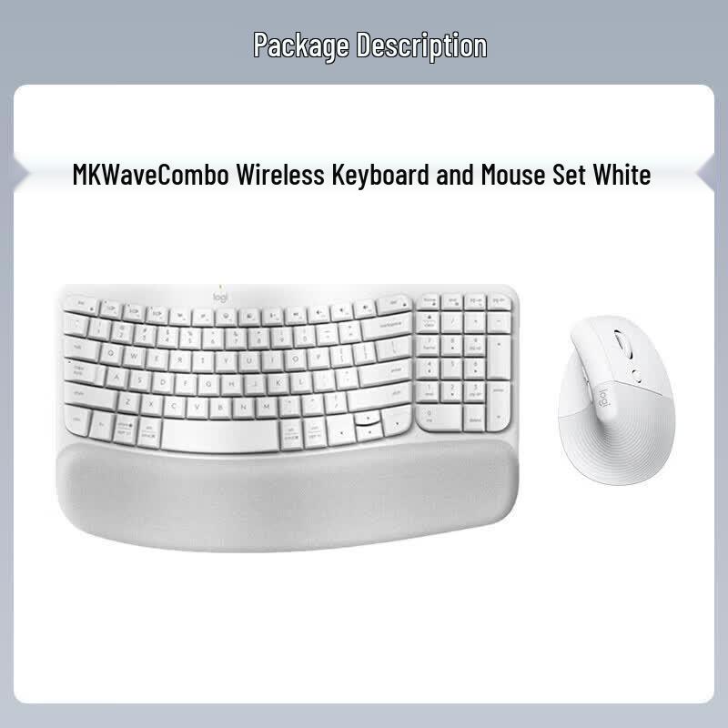 Logitech Wave Combo Wireless Ergonomic Keyboard and Mouse Set
Logitech Wave Combo Wireless Ergonomic Keyboard and Mouse Set